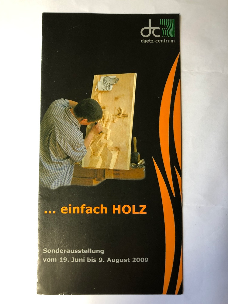 Plakat zur Ausstellung Einfach Holz