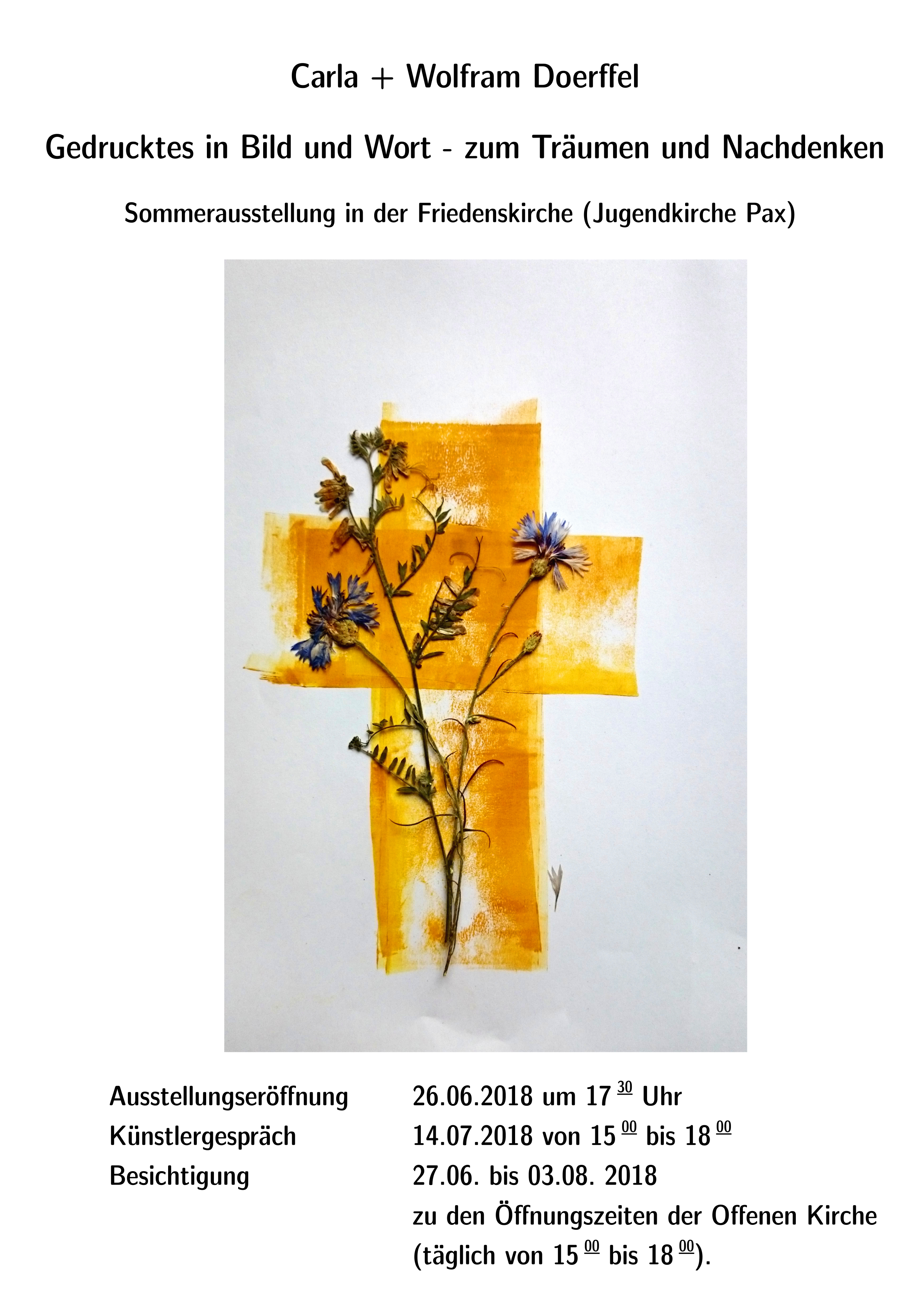 Plakat zur Ausstellung Gedrucktes