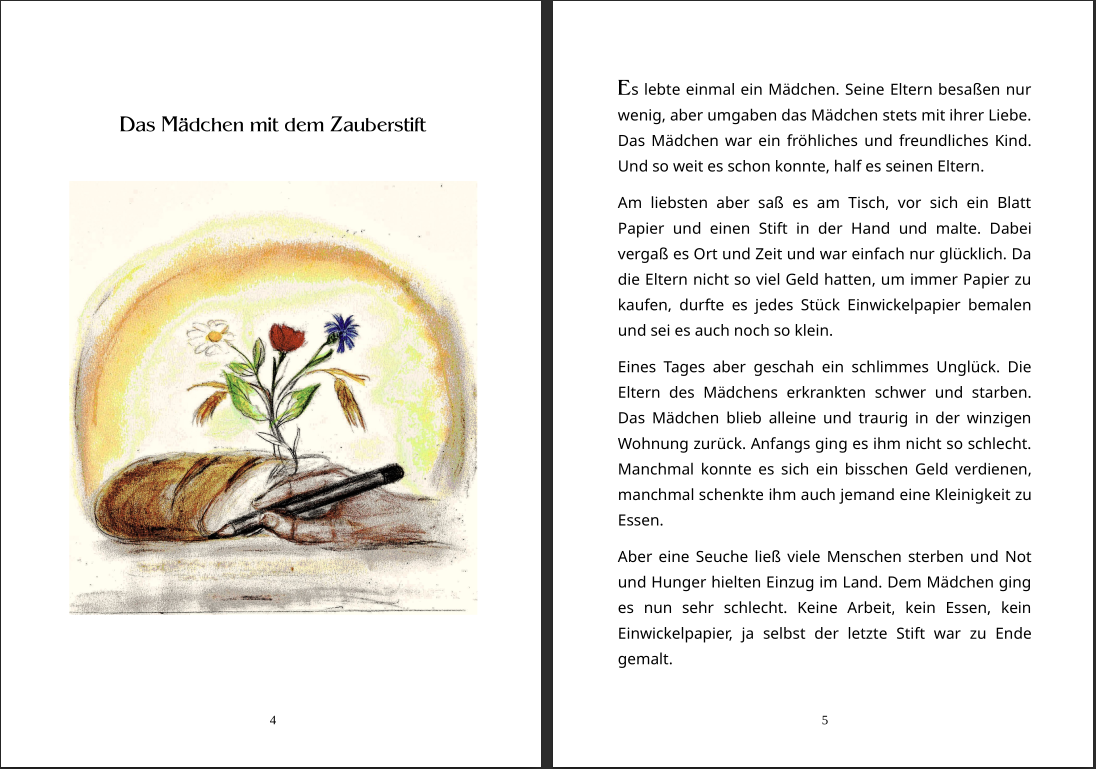 Leseprobe Das M�dchen mit dem Zauberstift