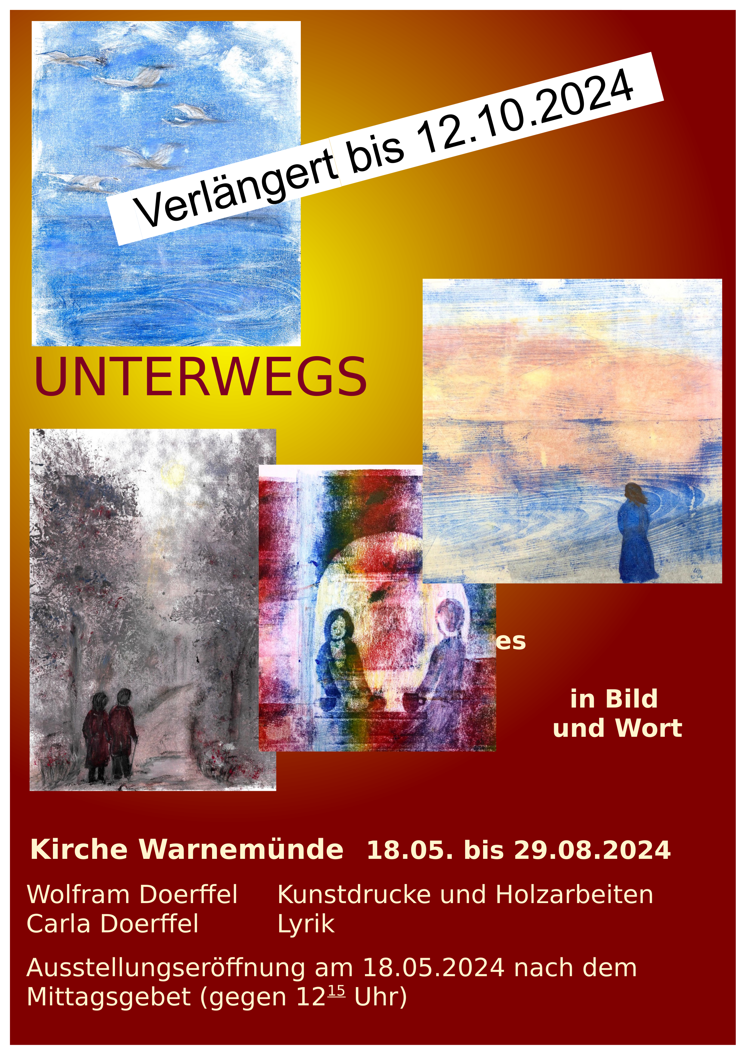 Plakat zu Ausstellung Unterwegs